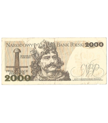 2000 zł Mieszko i Chrobry, 1977, seria A, stan 4