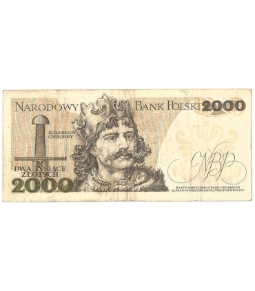 2000 zł Mieszko i Chrobry, 1977, seria A, stan 3-