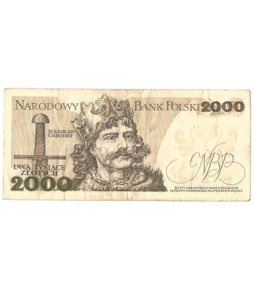 2000 zł Mieszko i Chrobry, 1977, seria A, stan 3-