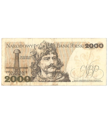 2000 zł Mieszko i Chrobry, 1977, seria A, stan 3-