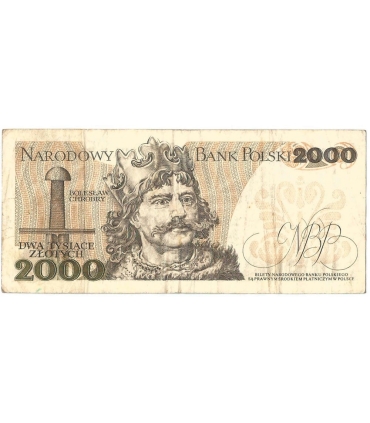 2000 zł Mieszko i Chrobry, 1977, seria E, stan 3-