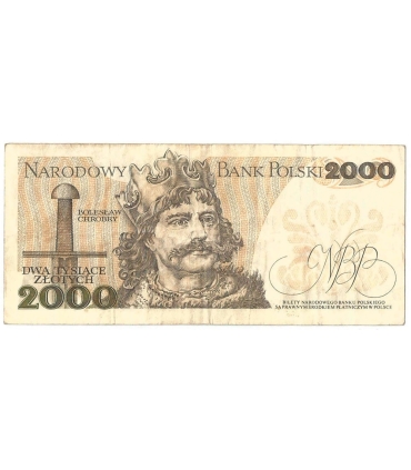 2000 zł Mieszko i Chrobry, 1977, seria A, stan 3-
