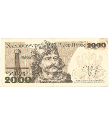 2000 zł Mieszko i Chrobry, 1977, seria E, stan 3-