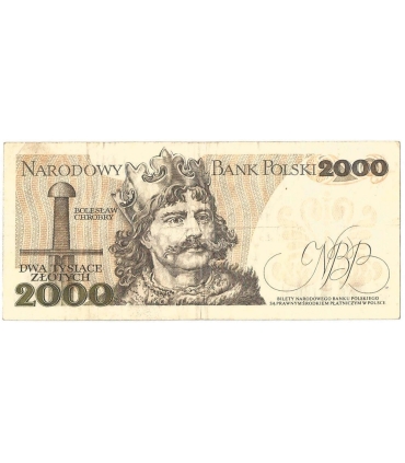 2000 zł Mieszko i Chrobry, 1977, seria A, stan 3-