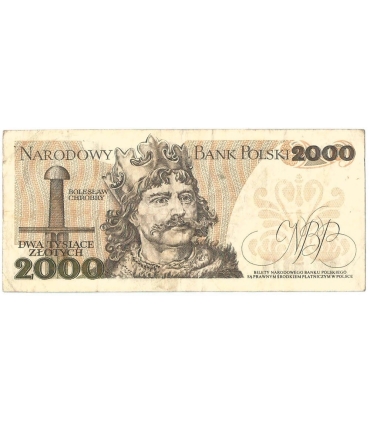 2000 zł Mieszko i Chrobry, 1977, seria D, stan 4