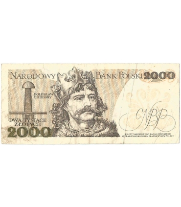 2000 zł Mieszko i Chrobry, 1977, seria A, stan 3-
