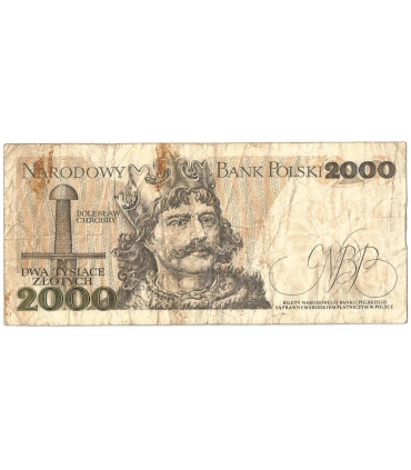2000 zł Mieszko i Chrobry, 1977, seria A, stan 4
