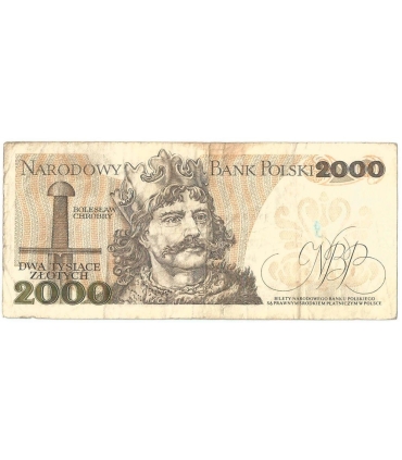 2000 zł Mieszko i Chrobry, 1977, seria A, stan 4+