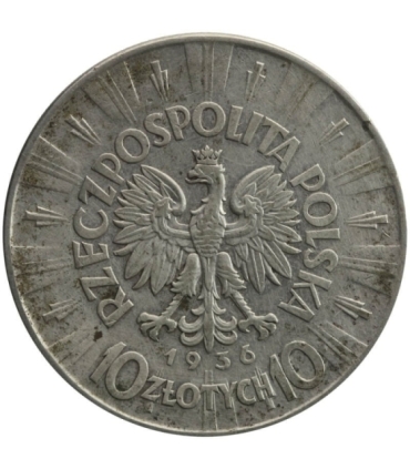 10 zł Józef Piłsudski 1936, stan 3