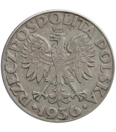 5 zł Żaglowiec 1936, stan 3, II RP