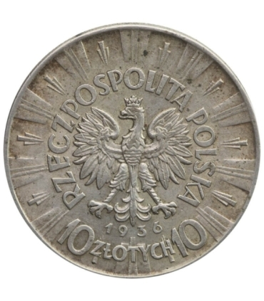 10 zł Józef Piłsudski 1936, stan 3