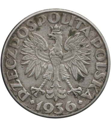 2 zł Żaglowiec 1936, stan 3