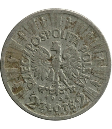 2 złote, Józef Piłsudski, 1934 stan 3-