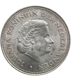 Holandia 10 guldenów, 1970, srebro, 25. rocznica wyzwolenia, 3+