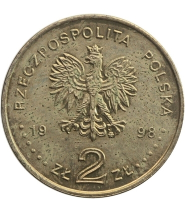 2 zł GN, Zygmunt III Waza (1587-1632), 1998, Z WORECZKA, PIĘKNY