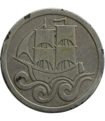 Wolne Miasto Gdańsk, 1/2 guldena 1923, stan 3