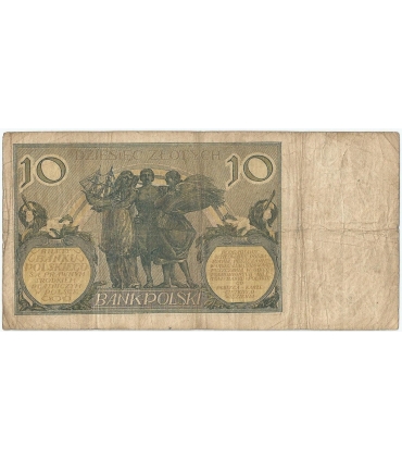 10 złotych 1926 r. seria CJ, st. 4-/5+, RZADKI ROCZNIK
