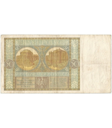 50 złotych 1929 r. stan 3-, seria EB. 9999811