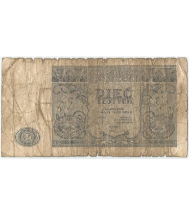 5 zł, 1946, stan 5-/6+