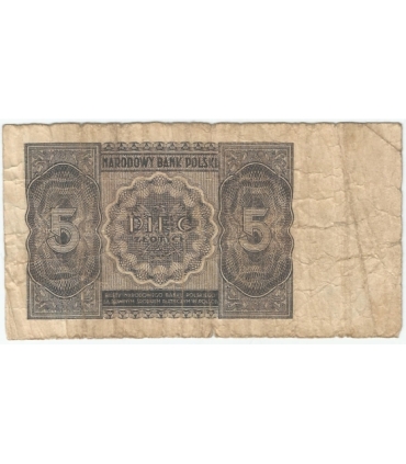 5 zł, 1946, stan 4-/5+