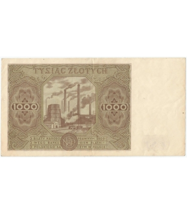 1000 zł, 1947, stan 3, seria F