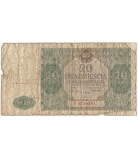 20 złotych 1946, Ser. E, stan 5