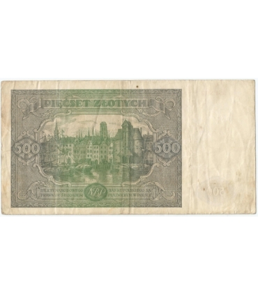 500 zł, 1946, stan 3-, Seria I