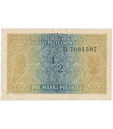 1/2 marki polskiej 1916, Generał, Seria B, st. 2-