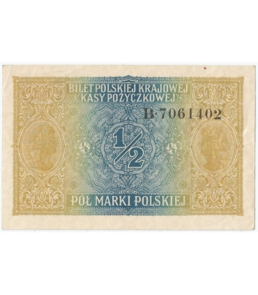 1/2 marki polskiej 1916, Generał, Seria B, st. 2