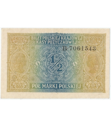 1/2 marki polskiej 1916, Generał, Seria B, st. 2