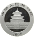 Chiny 10 YUANÓW 2008 Panda 1 uncja Ag 999, certyfikat