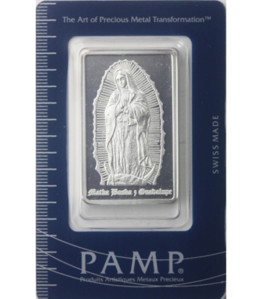 Sztabka - Matka Boska z Guadalupe, PAMP, Srebro Ag999, 1 uncja