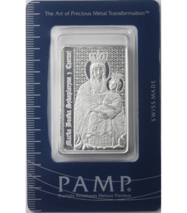 Sztabka - Matka Boska Szkaplerzna w Czernej, PAMP, Srebro Ag999, 1 uncja