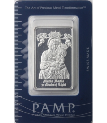 Sztabka - Matka Boska ze Świętej Lipki, PAMP, Srebro Ag999, 1 uncja