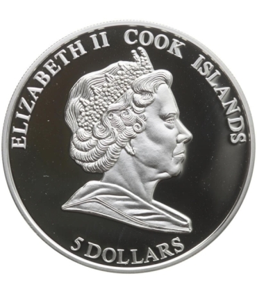 Wyspy Cooka 5 dolarów, 2009 Napoleon. Kampania we Francji, srebro