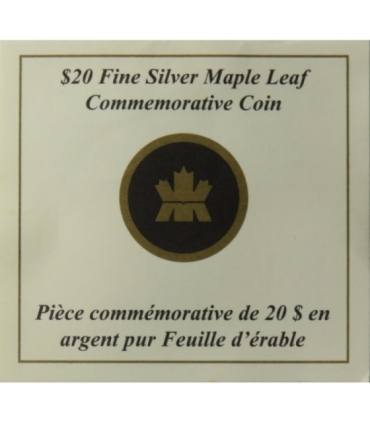 Kanada 20 dolarów, 2011 Liście klonowe, srebro Ag999, certyfikat