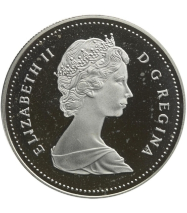 Kanada, 1 dolar 1989, rzeka Mackenzie, srebro, certyfikat