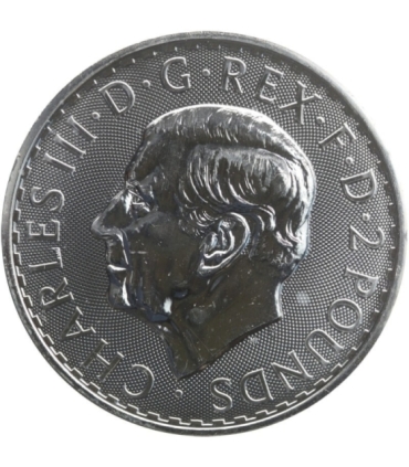 Wielka Brytania 2 funty, 2023, Britannia, st. 1/1-, 1 Oz, srebro Ag999