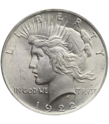 USA, 1 dolar 1922, Peace Dollar, Filadelfia, stan 3+