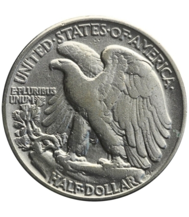 USA ½ dolara, half dollar 1941 - idąca Wolność, Filadelfia, 3/3+