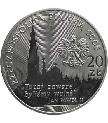 20 zł, 350-lecie obrony Jasnej Góry, opalcowana