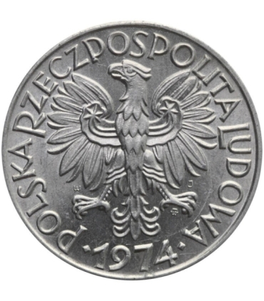 5 zł, Rybak, 1974, stan 1-