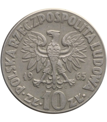 10 zł, Mikołaj Kopernik, 1965, stan 3+