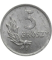 5 groszy 1949, aluminium, 1/1-, piękna