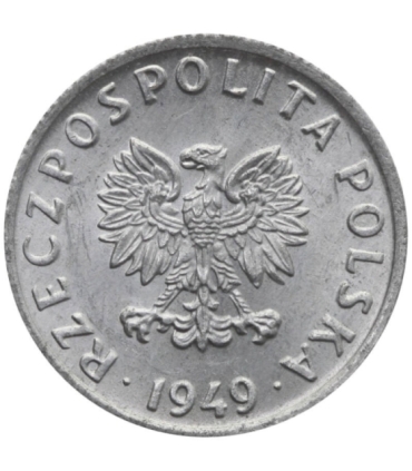 5 groszy 1949, aluminium, 1/1-, piękna