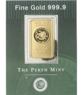 The Perth Mint: Sztabka złota 5g, Au 999,9