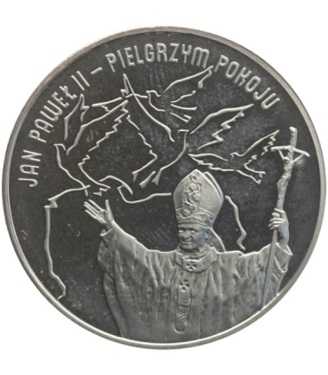 Polska, medal Jan Paweł II, Pielgrzym Pokoju, 2005 r., srebro