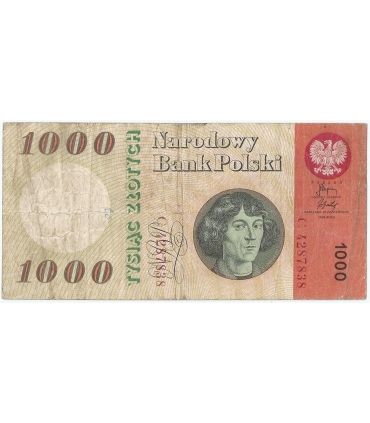 1000 zł 1965, Kopernik, seria C, stan 3-