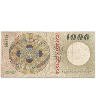 1000 zł 1965, Kopernik, seria C, stan 3-