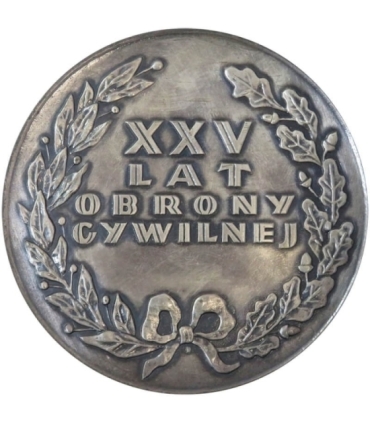 Medal XXV lat obrony cywilnej Warszawa 1951-1976